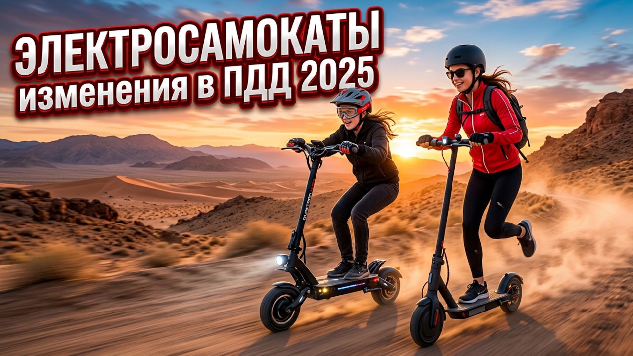 Изменения в ПДД для электросамокатов 2025: Что нового?
