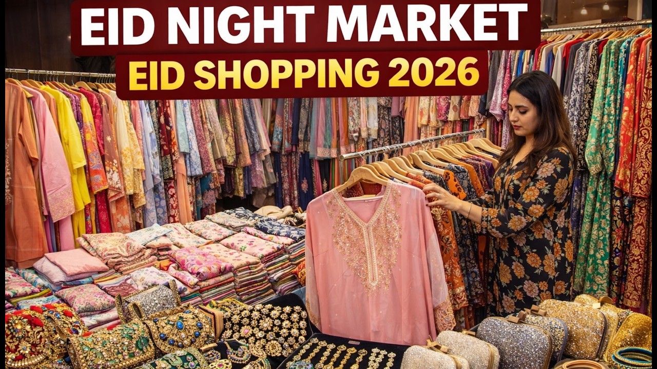 Eid Shopping 2026 🛍️ Center Point Uttara Night Market | Pakistani Eid Dress Collection 2026