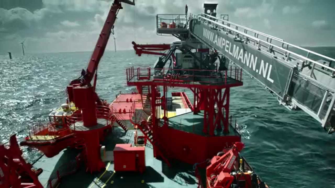 Ampelmann at Siemens Service Operation Vessels