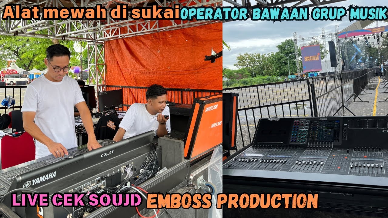 alat mewah untuk konser emboss pro sudah cek sound glerr full system rcf audio