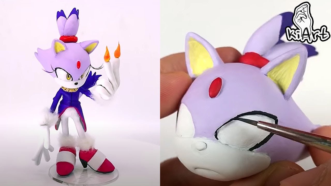 Создайте кота-пламени с помощью Clay / Sonic the hedgehog / Clay Art [kiArt]