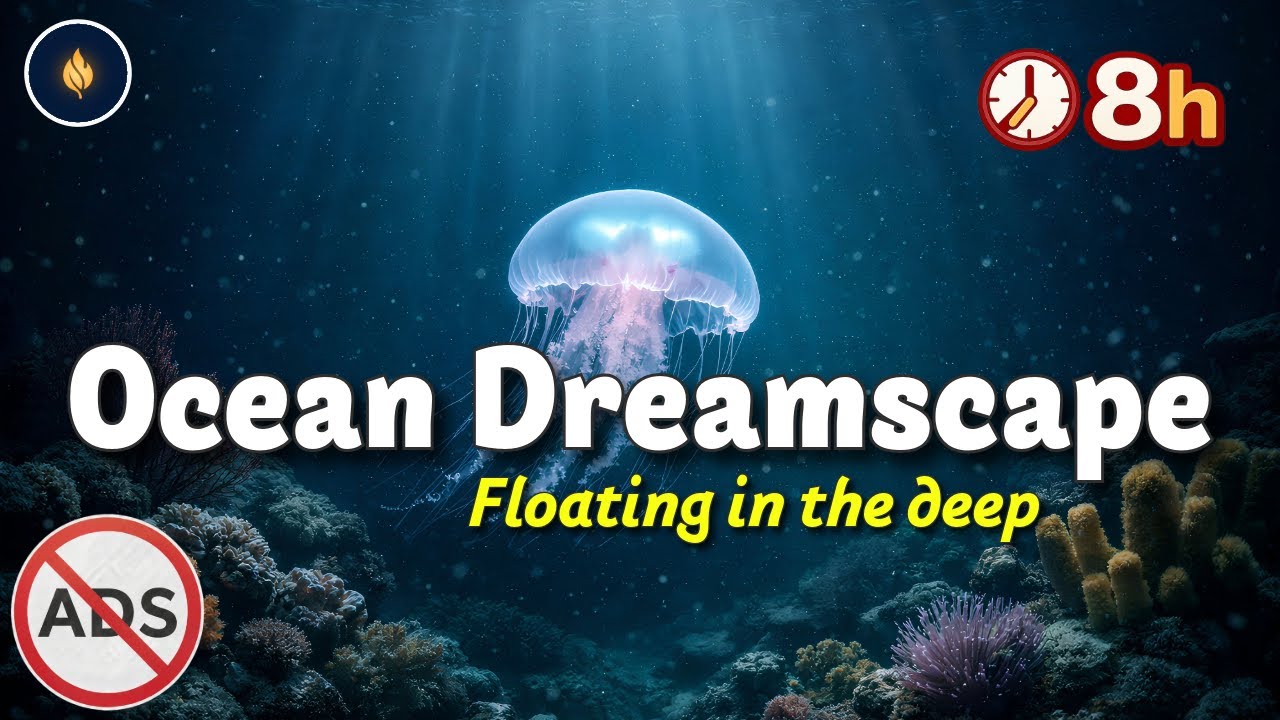 Magical Deep Sea Ambience | 8h Hypnotic Jellyfish & Ethereal Sounds for Sleep & Dreaming
