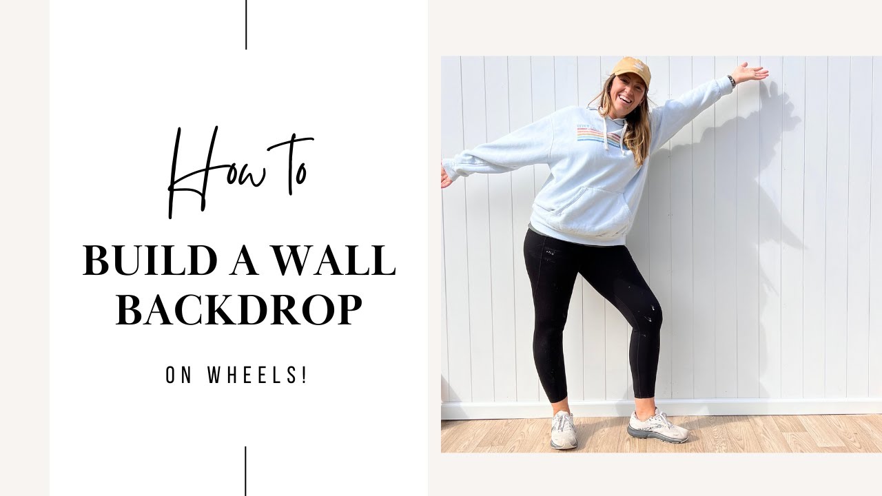 DIY BACKDROP WALL | ON WHEELS!