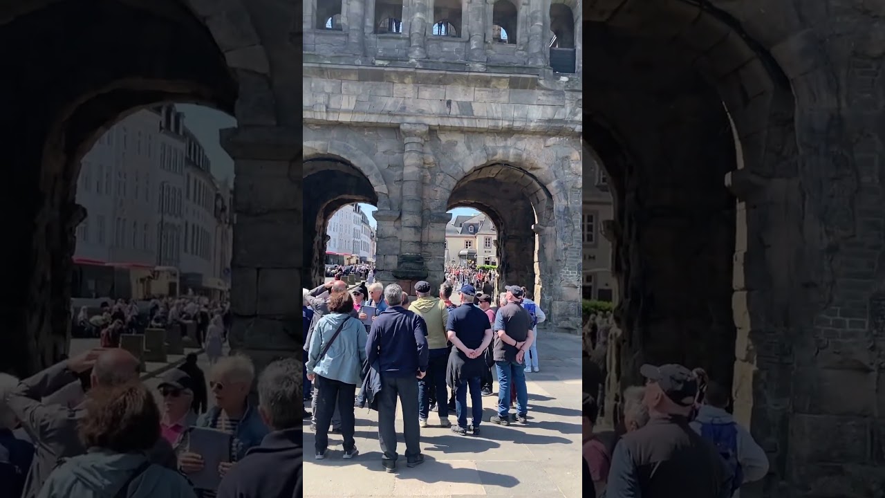 Porta Nigra -Roman construction in Trier City! #germany #trier #portal #fortnite #city #tour #cool