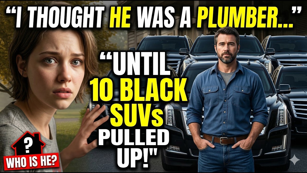 I THOUGHT HE WAS A PLUMBER, UNTIL 10 BLACK SUVS PULLED UP TO MY HOUSE.
