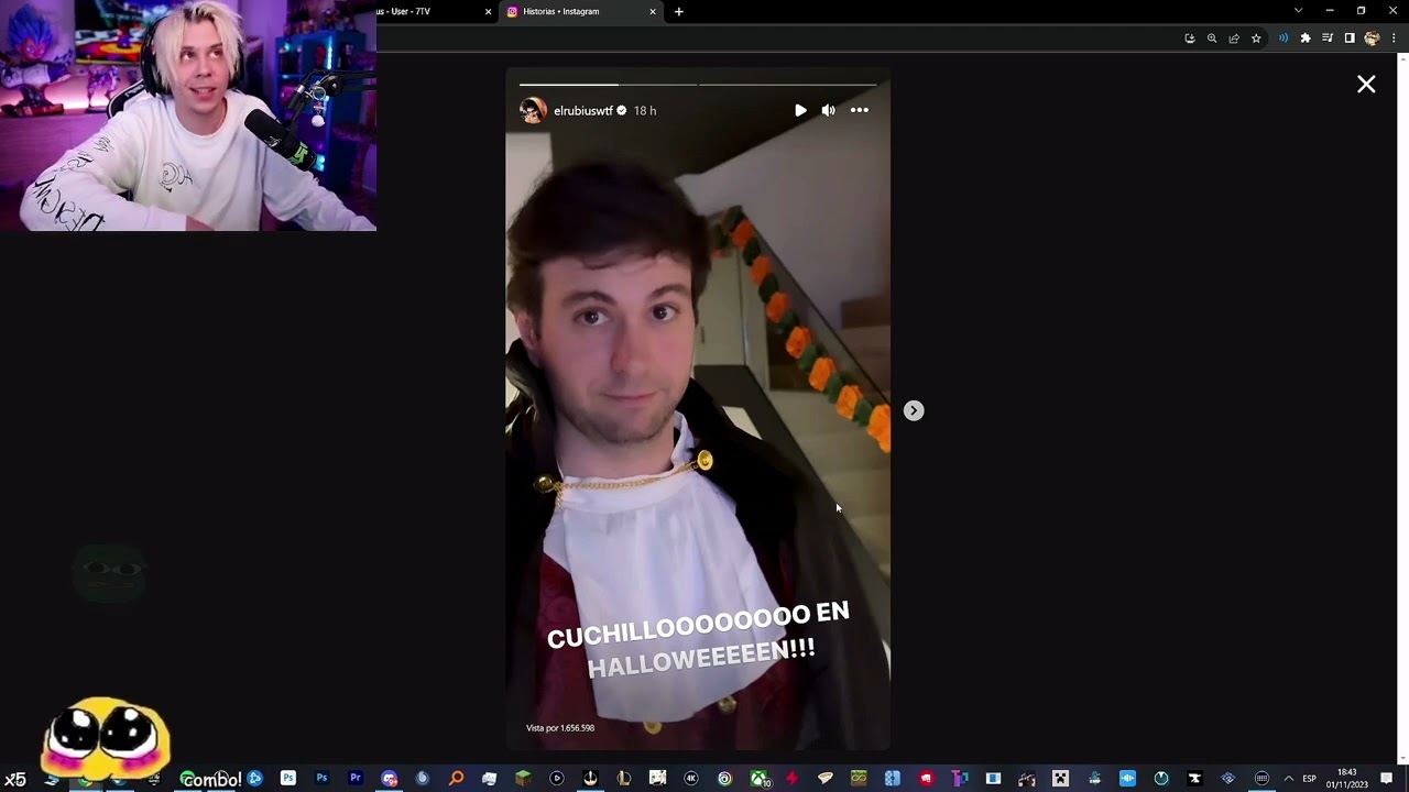 RUBIUS no le gustó la reacción de VEGETTA al CUCH1LLO del Counter Strike 2 😂