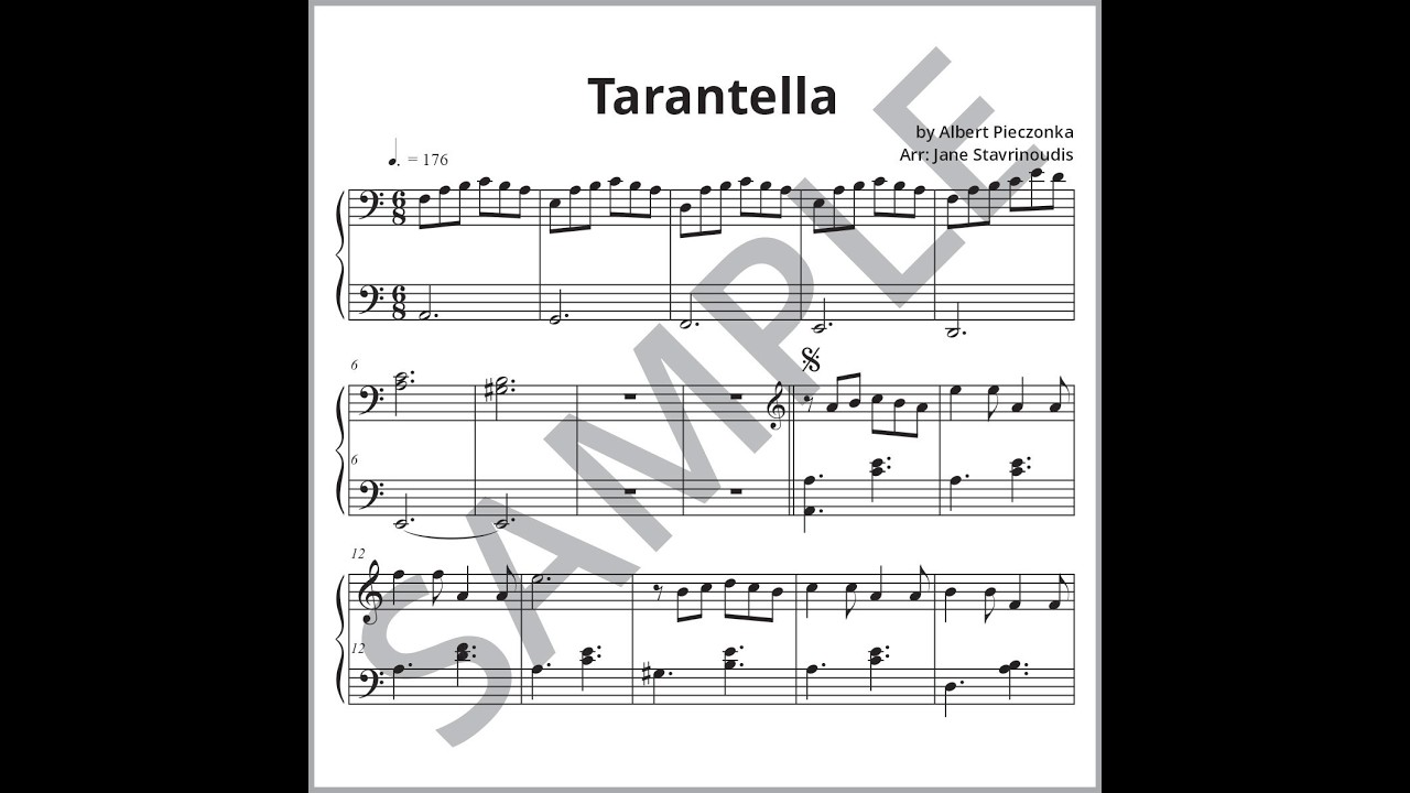 Tarantella piano solo