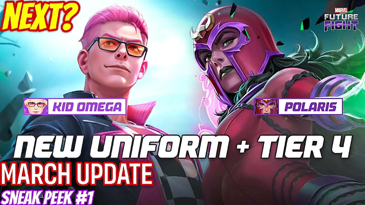 Kid Omega & Polaris T4 New Uniform 😍 Sneak Peek 1 | Marvel Future Fight 