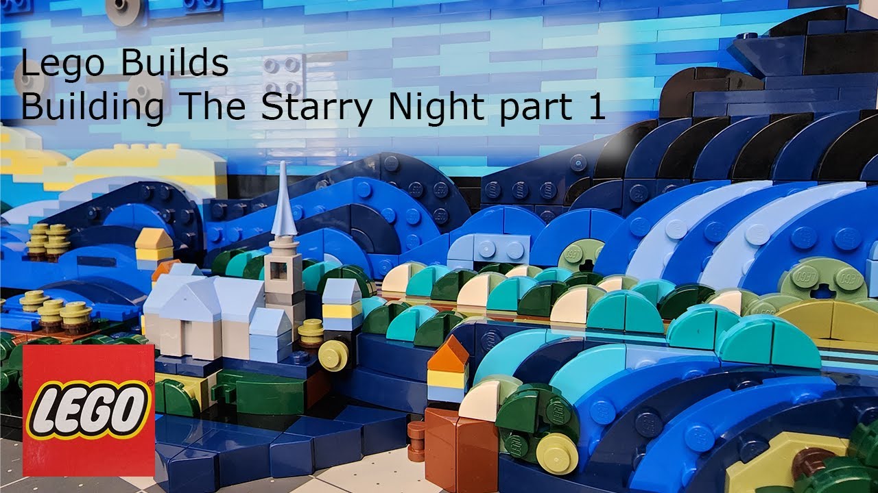 Building The Starry Night (part 1) | LEGO | LEGO Builds