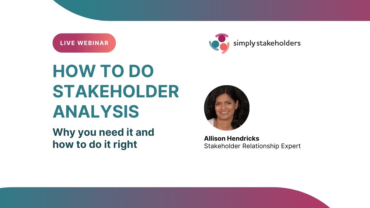 Webinar- How to Do Stakeholder Analysis?