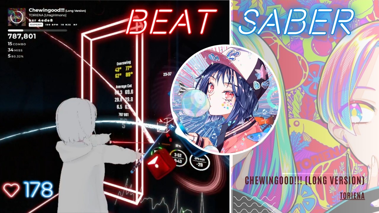 【FITBEAT】Chewingood!!! (Long Version)/TORIENA【BeatSaber/ビートセイバー】