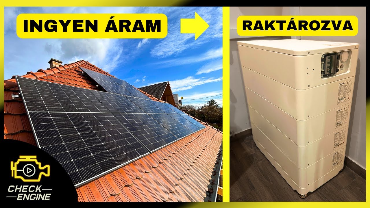 Napelemet raktak a házamra, és telepakolták akkuval - Check Engine Sztori
