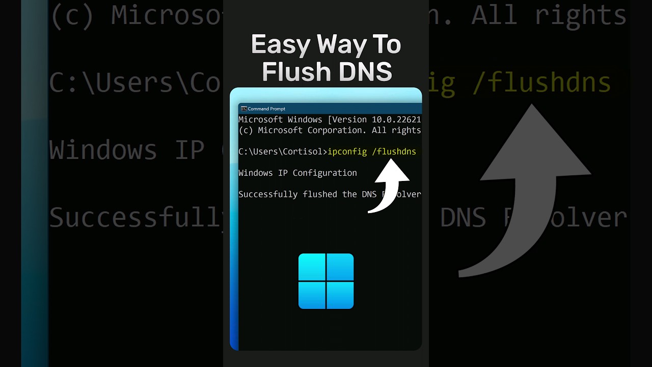 Flush DNS on Windows