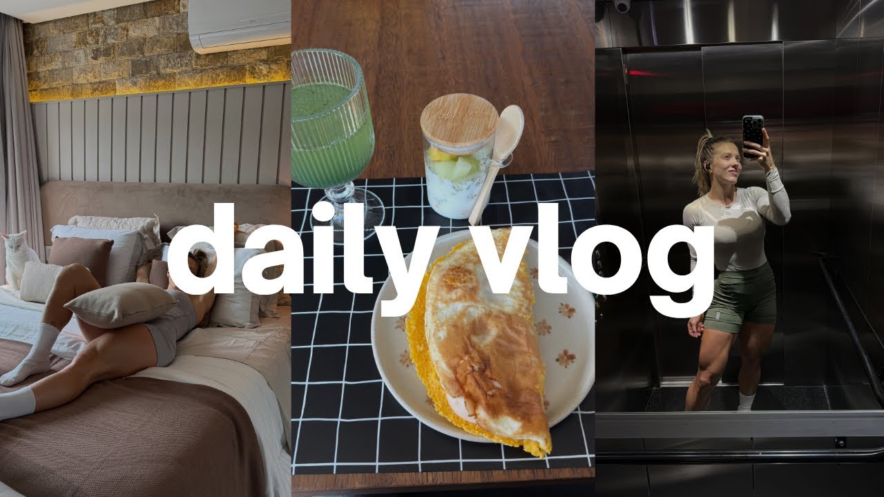 DAILY VLOG - Um dia na minha vida, trabalho, treino, recebidos, tudo o que eu como.