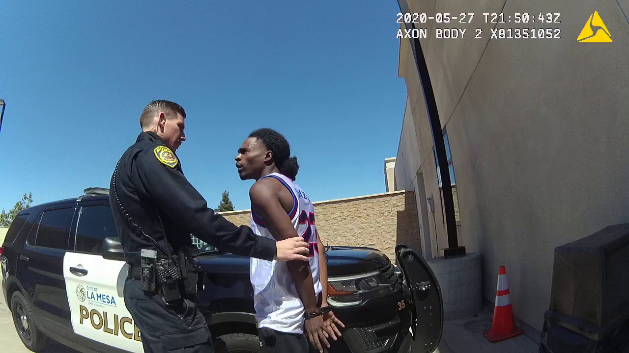 Police Body Cam: La Mesa PD officer Rost, after the controversial arrest of Amaurie Johnson
