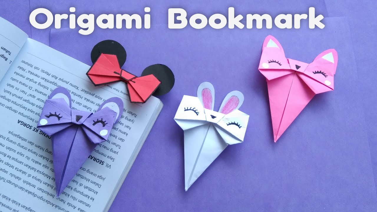 Cara Membuat Pembatas Buku - Origami Bookmark
