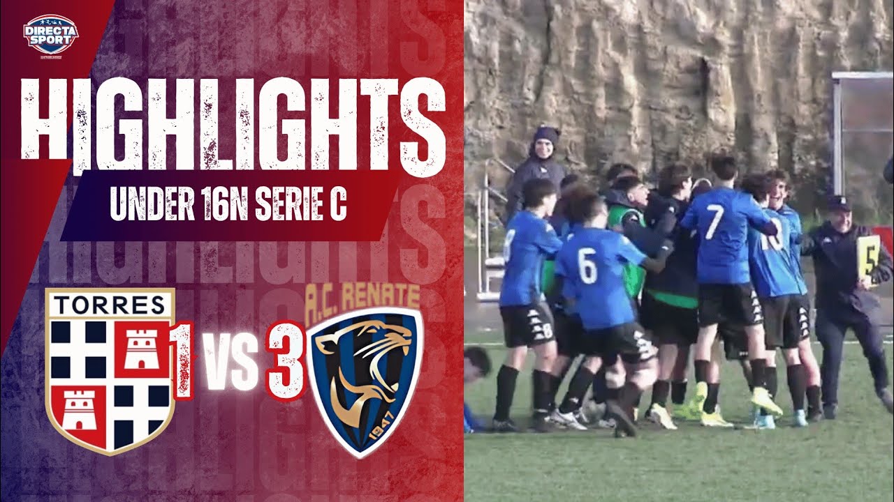 Calcio Giovanile U16 Nazionali Gir.A -Torres Sassari - Renate 1-3 (Highlights)