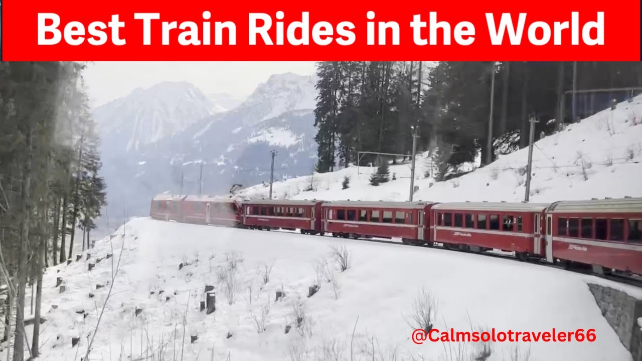 A Dreamy and Relaxing Ride on the World's Most Beautiful Red Train: St. Moritz, Switzerland to Italy