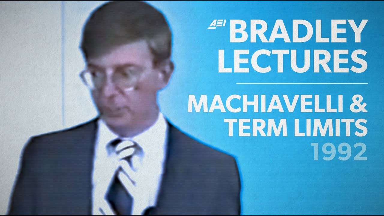 The 'Machiavellian moment' and term limits — with George Will (1992) | BRADLEY LECTURES