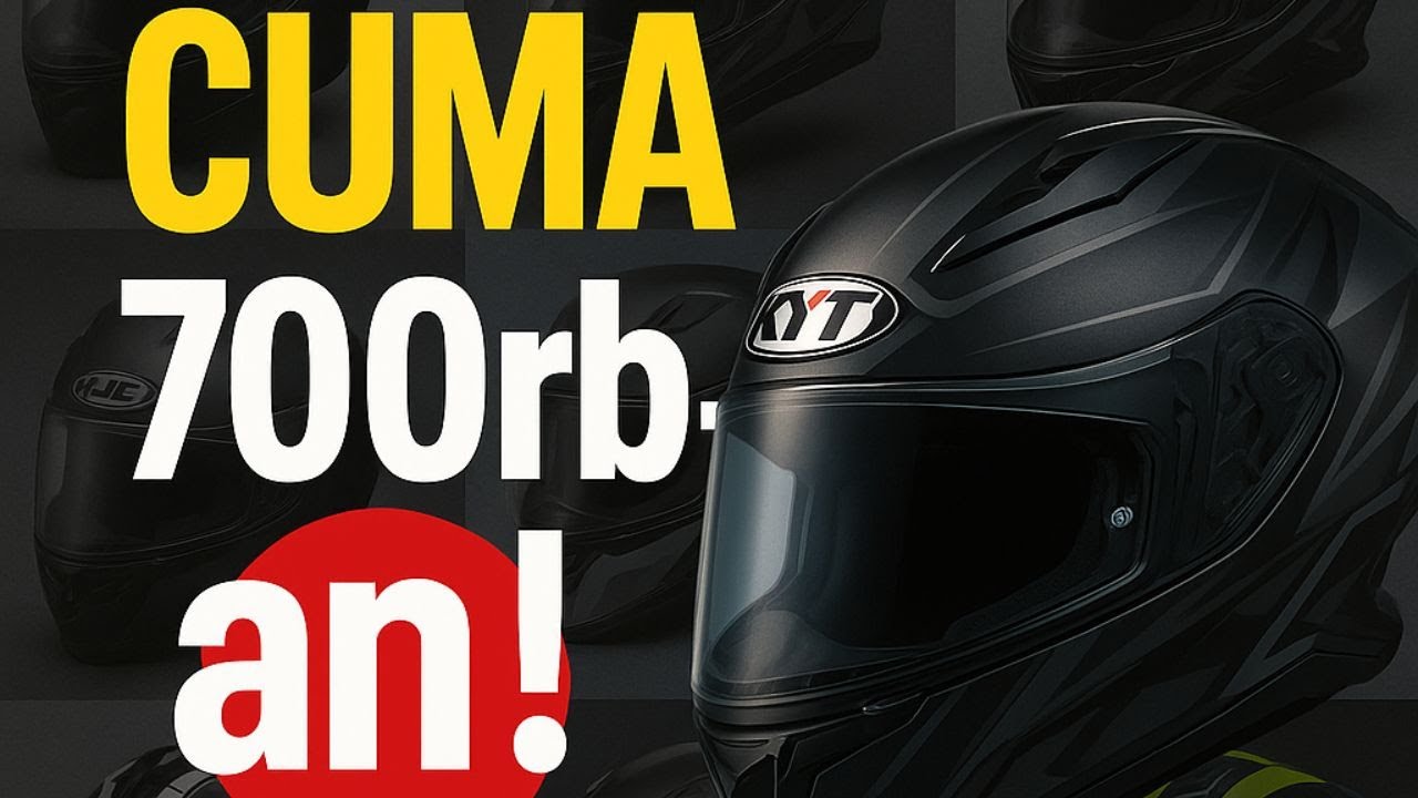 5 REKOMENDASI HELM FULL FACE TERBAIK DIBAWAH 1 JUTA (2025)!