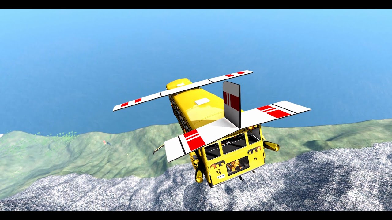 MegaRamp Chaos! Buses Lose Control & Fall in BeamNG Drive (Epic Physics Test)”