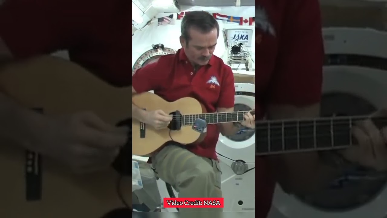 Playing Guitar in Space ft. Chris Hadfield #spacestation