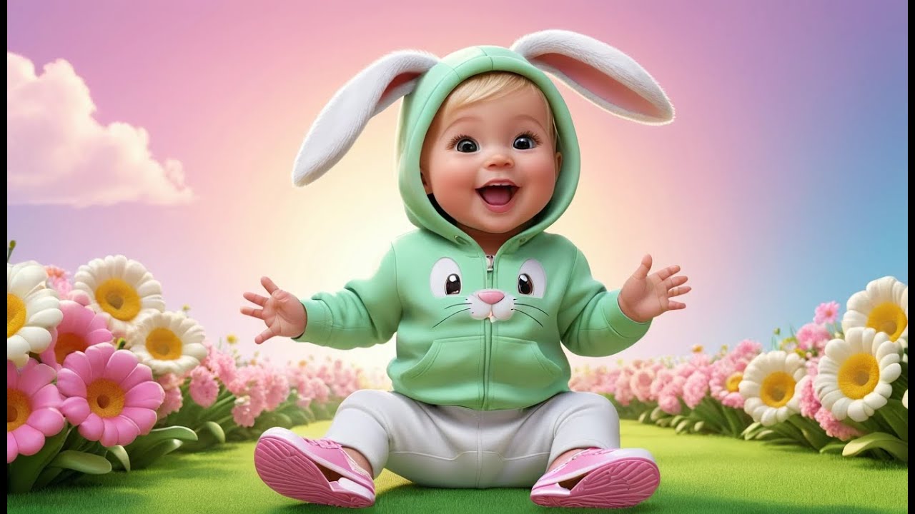 🐰 Baby Bunny Hop and Jump 🐾🎶 | Fun Action Song for Toddlers