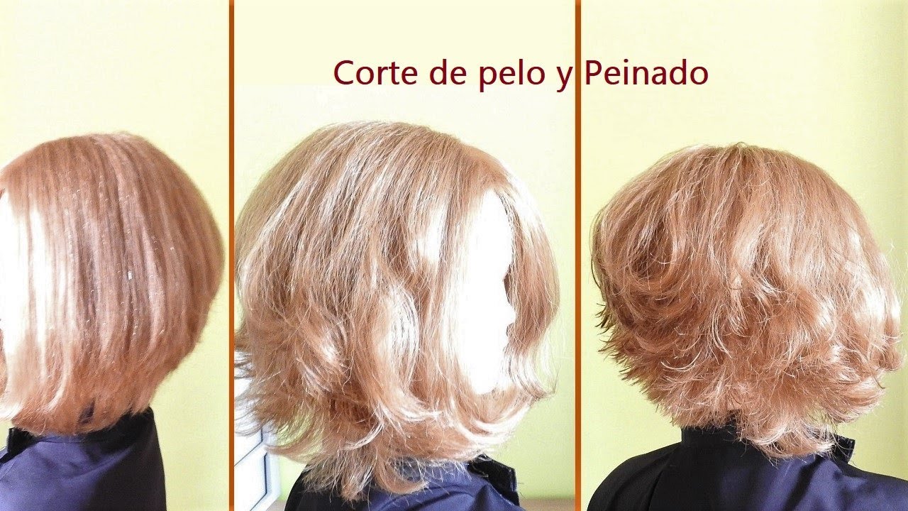 Corte de pelo Bob en capas paso a paso | Cómo hacer un corte Bob invertido a capas | Corte de pelo
