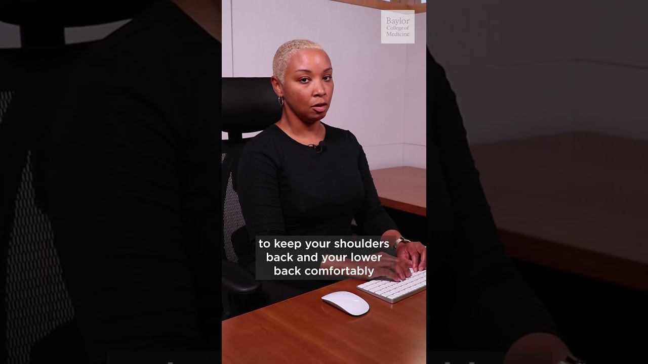 Alicia Peoples goes through the proper ergonomics for sitting at your computer. #posture