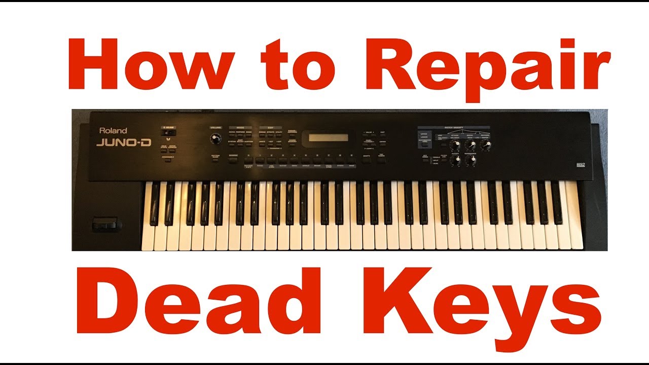 Ремонт клавиатуры, исправление неработающих клавиш Roland Juno
