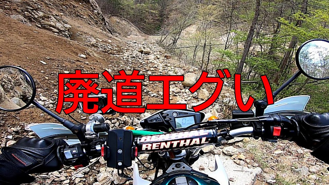 【モトブログ】セローで奥多摩へ林道ツーリングに行ったらエラい林道に入ってしまった...（忙しい方は7分頃から）