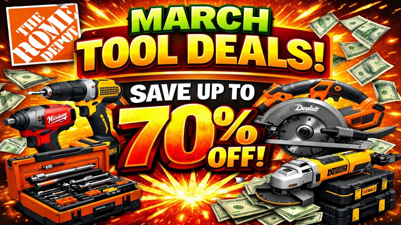 Home Depot March Madness Tool Sale up to 70% Off on #Ridgid   #Milwaukeetools  #DeWalt  #Ryobi