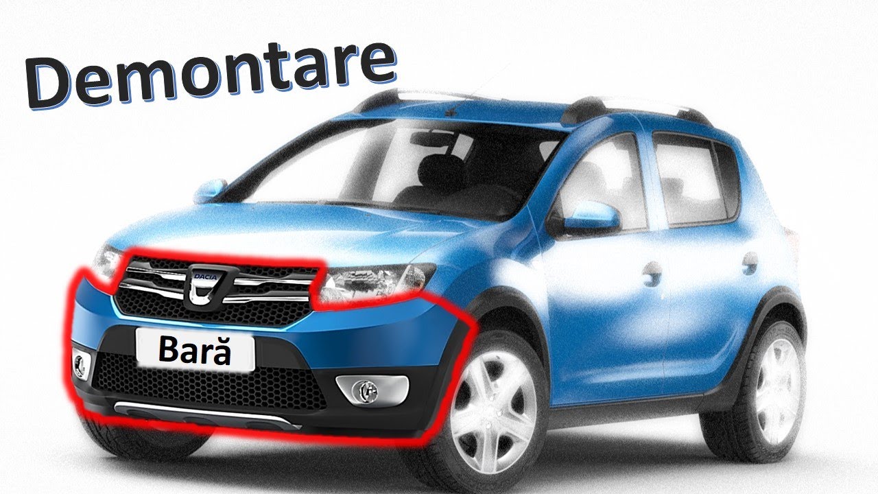 TUTORIAL demontare bara Sandero 2 / Logan 2 - Front bumper removal tutorial for Logan / Sandero 2