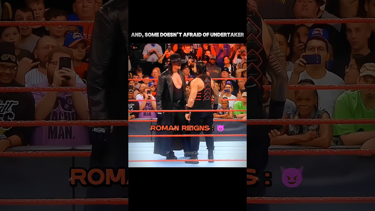 Wrestler's who afraid of Undertaker but some Doesn't 😈🔥 || edit