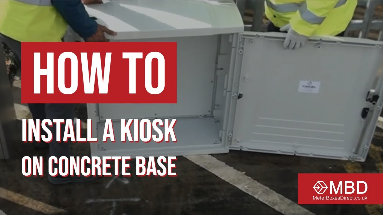 How to install a Kiosk on concrete base