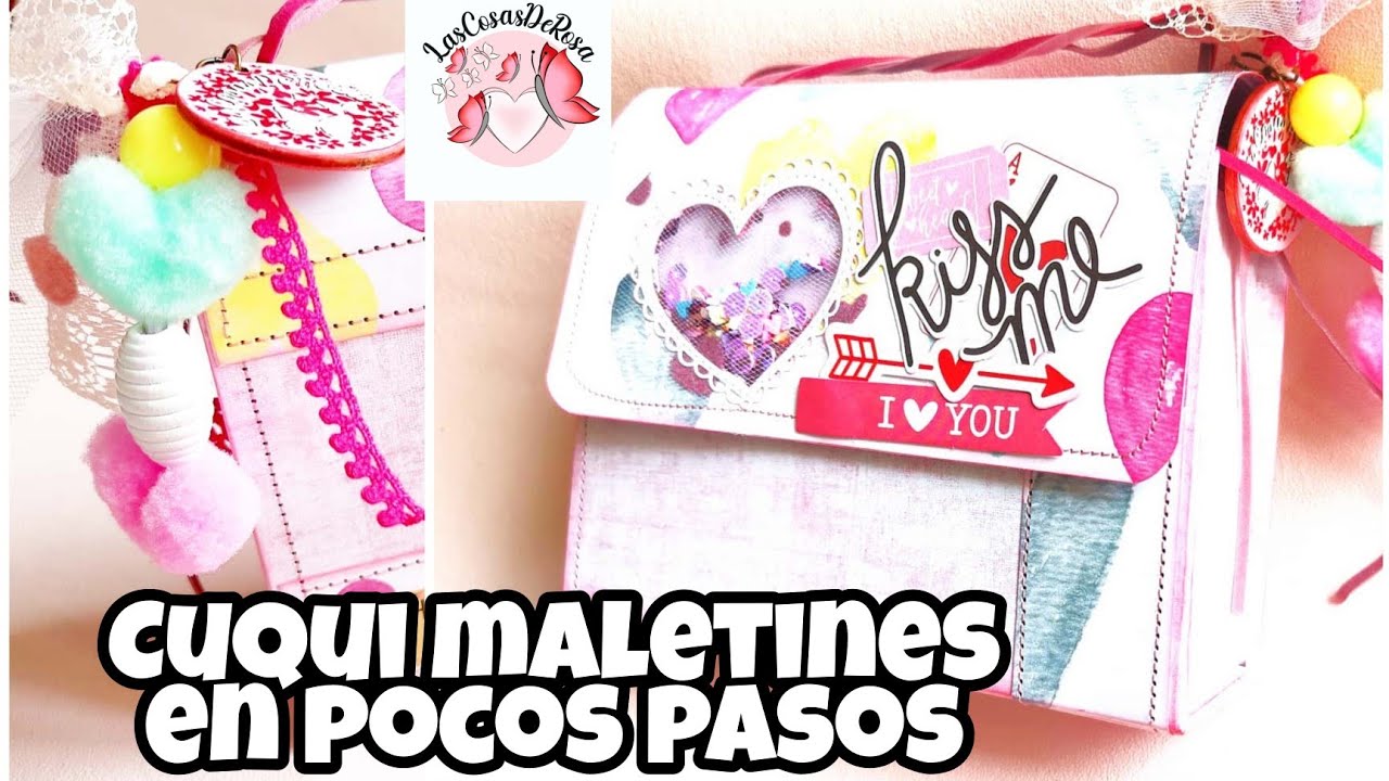 Maletín en pocos pasos. Hazlo tú mismo. Tutorial scrapbook.