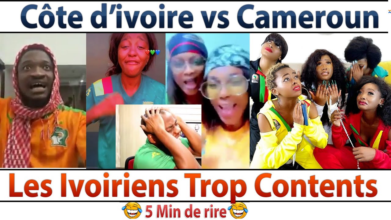 La Ivoiriens trop contents de la défaite des Camerounais (5 Minutes du Rire)