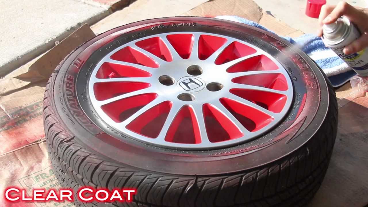 Easy Way To Customize Wheels with Spray Paint - 2 Tone Finish on Civic Stock Wheels