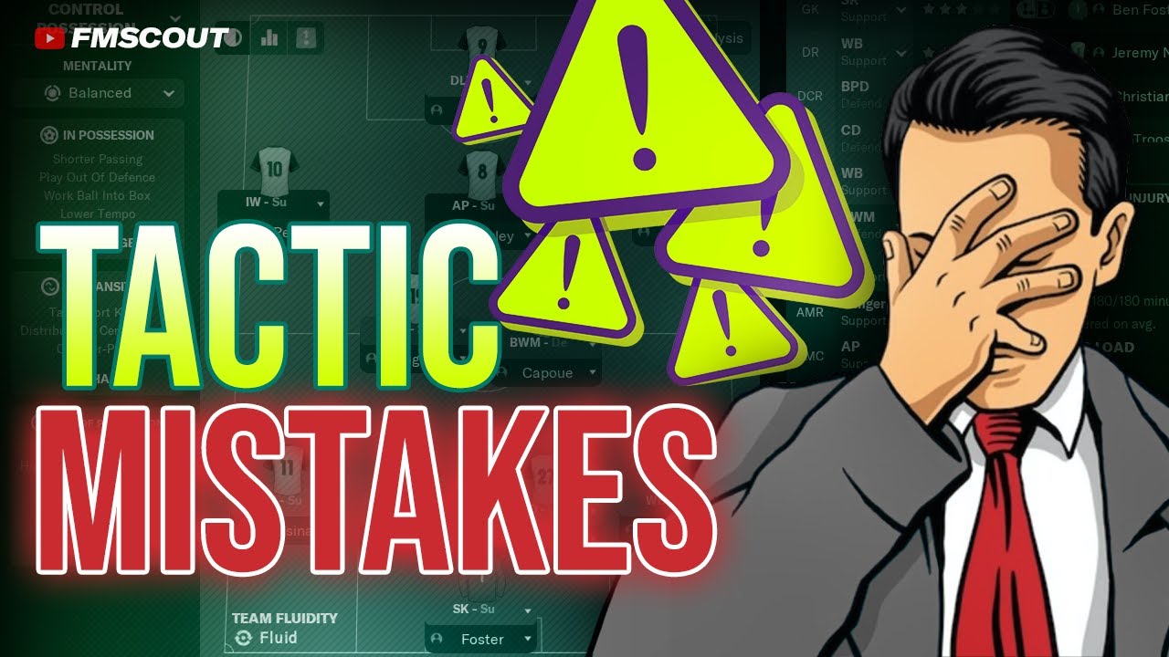 Common Tactical Mistakes in Football Manager & How to Fix Them