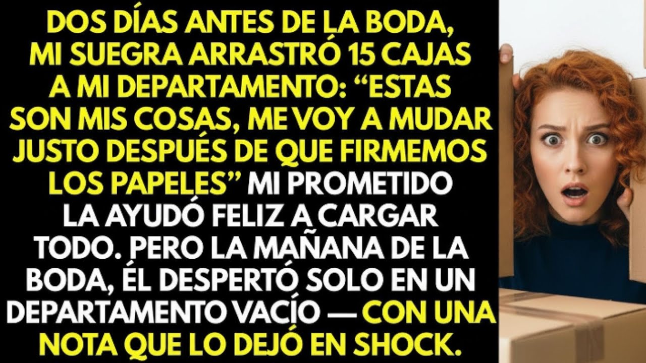 Dos días antes de la boda, mi suegra dejó 15 cajas aquí: «Después de la ceremonia, se mudará»