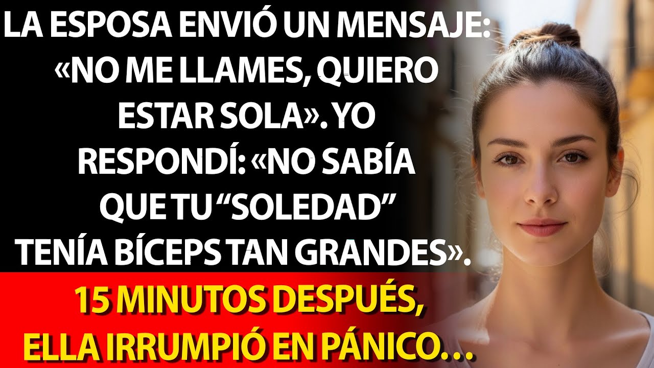 📩 Ella me envió un mensaje: «Necesito tiempo a solas». Mi respuesta hizo que viniera corriendo.
