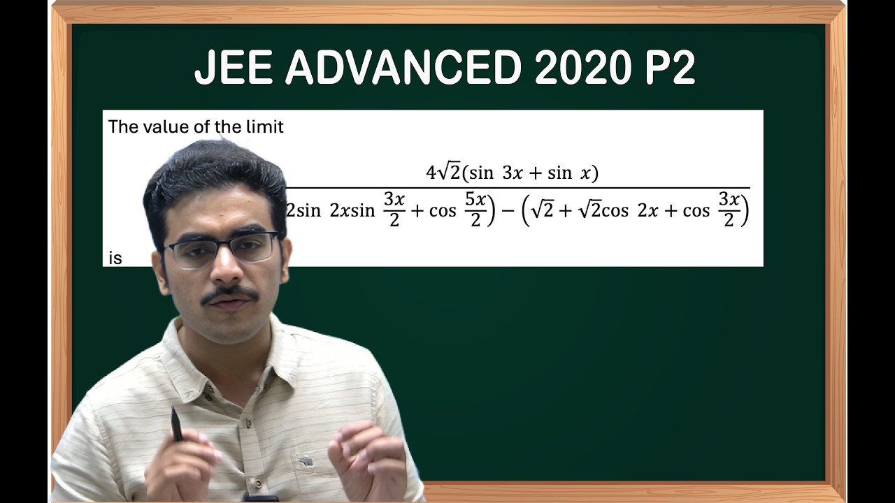 JEE ADVANCED LIMIT PYQ 2020 Paper 2