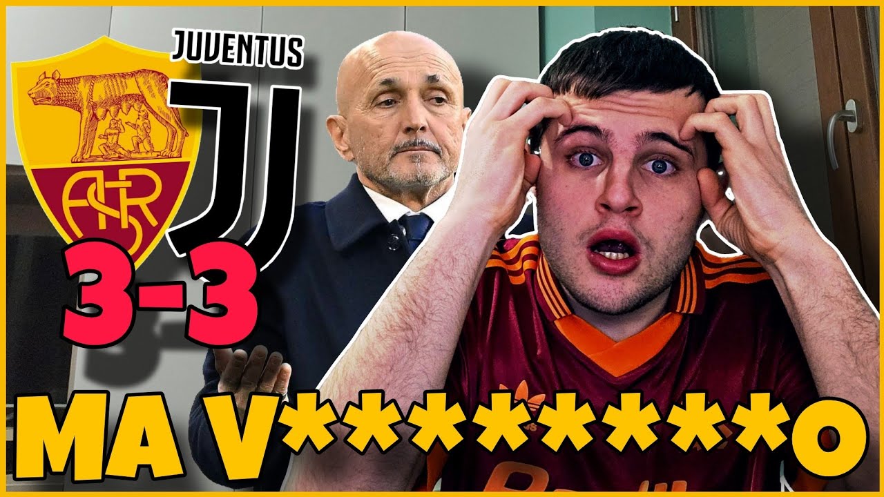 MI SONO ROTTO IL C***O‼️🤬 ROMA-JUVENTUS 3-3: BEFFATI da GATTI al 93'... 🤬