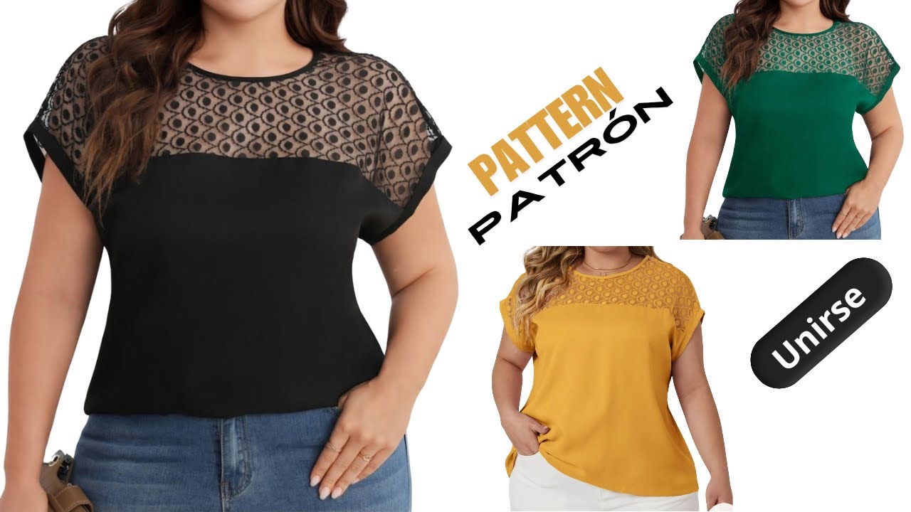 No tienes que ser experto en Diseño y Costura para hacer blusas de manga seguida