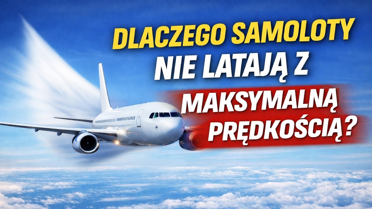 Dlaczego samoloty nie latają z maksymalną prędkością? To może cię zaskoczyć.