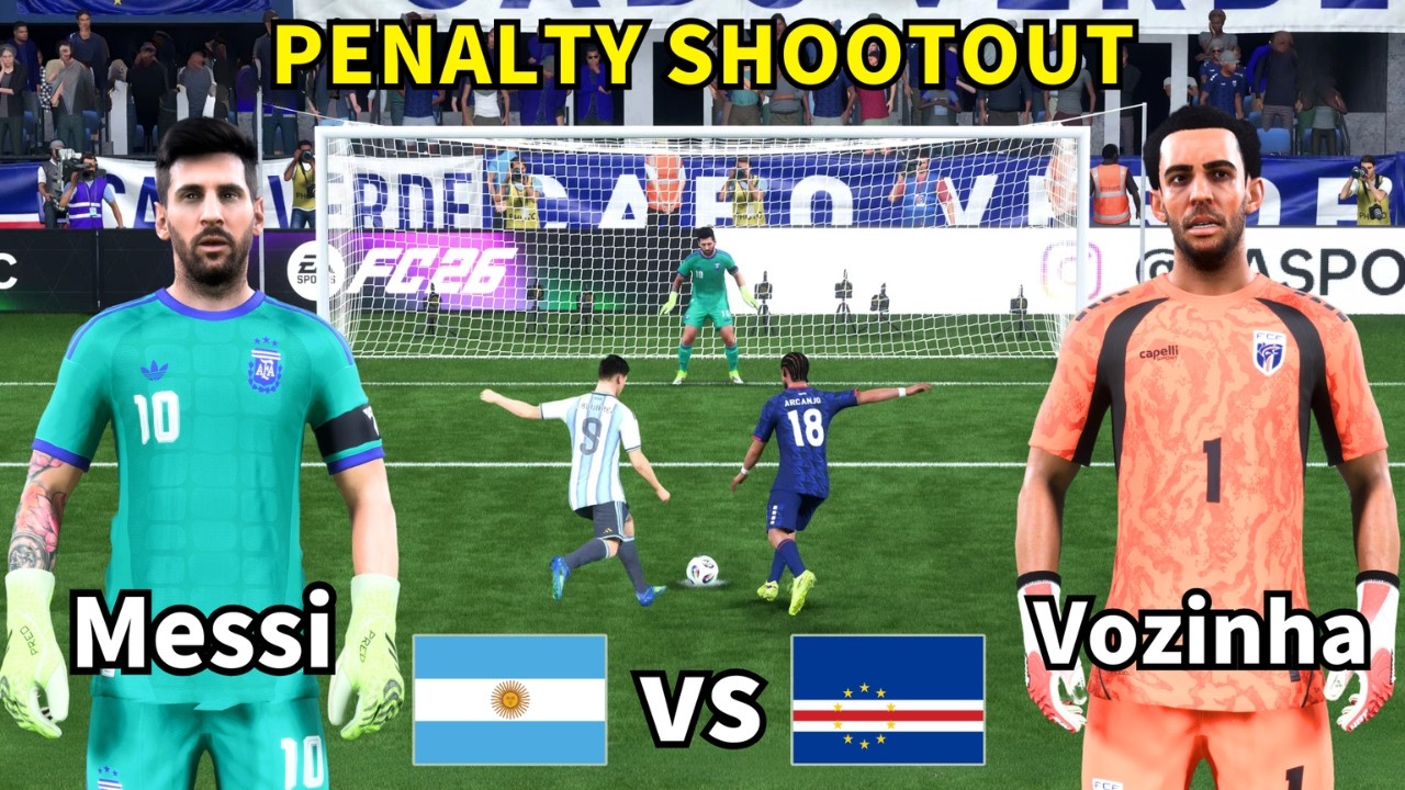 GK Messi vs Vozinha! Argentina vs Cabo Verde | World Cup 2026 Penalty Shootout