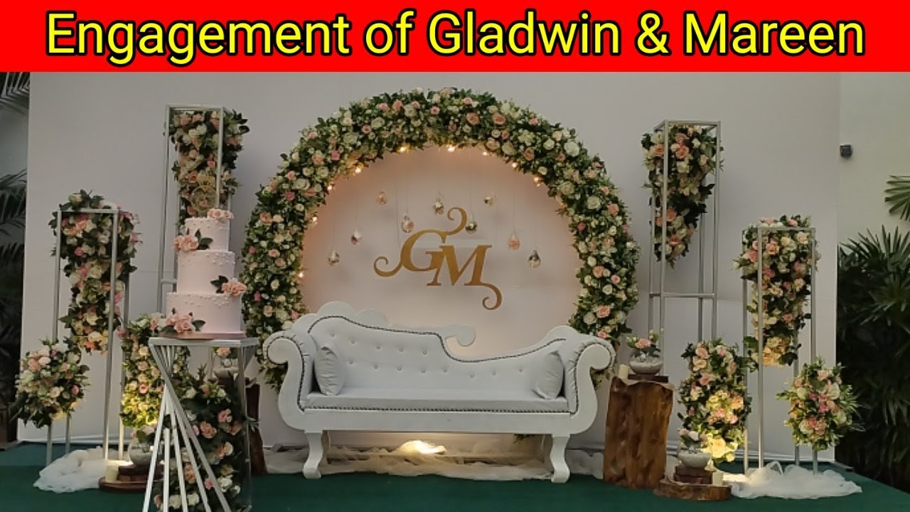 Engagement of Gladwin and Mareen at J Guest Hotel/Jaffna/ Punkankulam