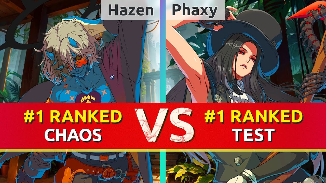 GGST ▰ Hazen (#1 Ranked Happy Chaos) vs Phaxy (#1 Ranked Testament). High Level Gameplay
