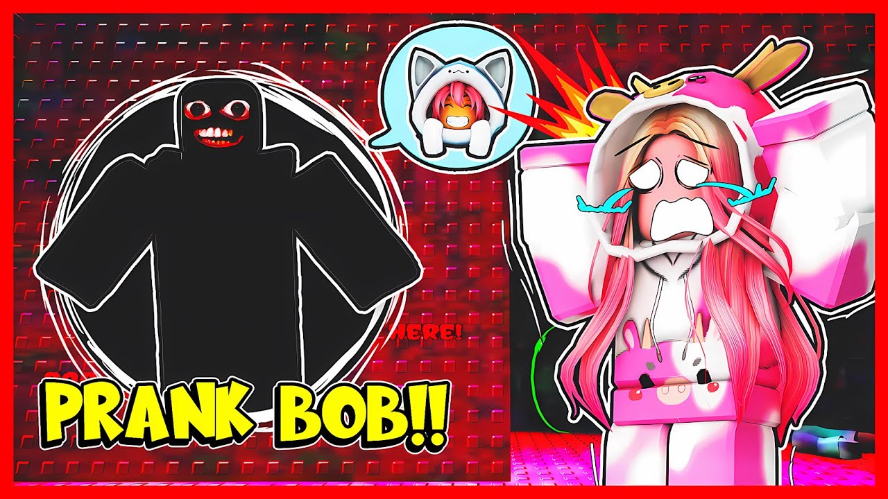 PRANK MOMON DENGAN MENJADI BOB HORROR DI PUNCH TOWER !! Feat @MOMON Roblox