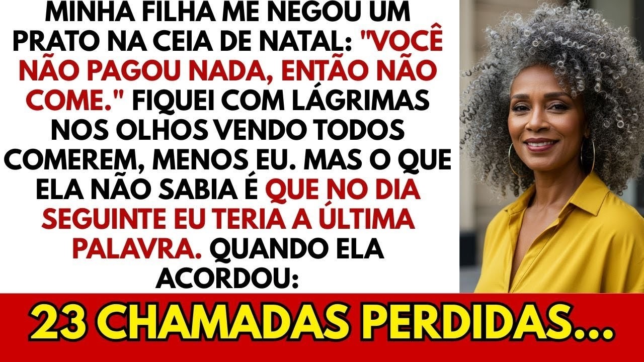 Minha filha me negou comida na véspera de Natal: 
